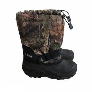 Kamik Rocket Winter Snow Boots Insulated Waterproof Boys Youth 5 Camo Camouflage